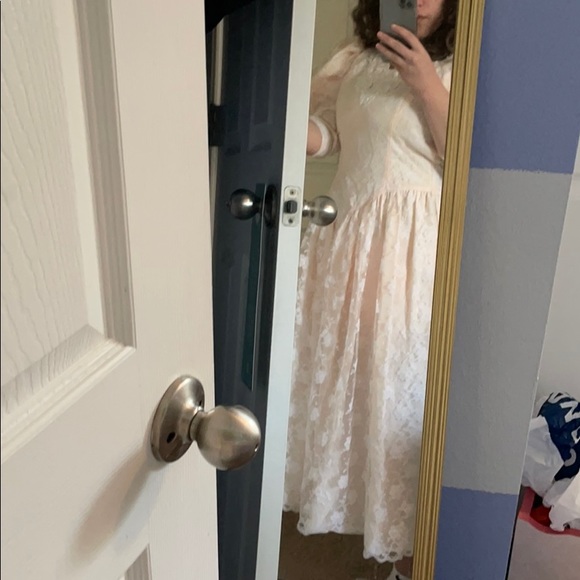 True Vintage 80s lace party dress - Picture 7 of 8